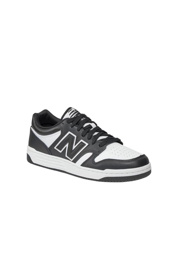 Buty do chodzenia męskie New Balance 480. Kolor: biały, wielokolorowy, czarny. Materiał: materiał, skóra. Szerokość cholewki: normalna. Sport: turystyka piesza