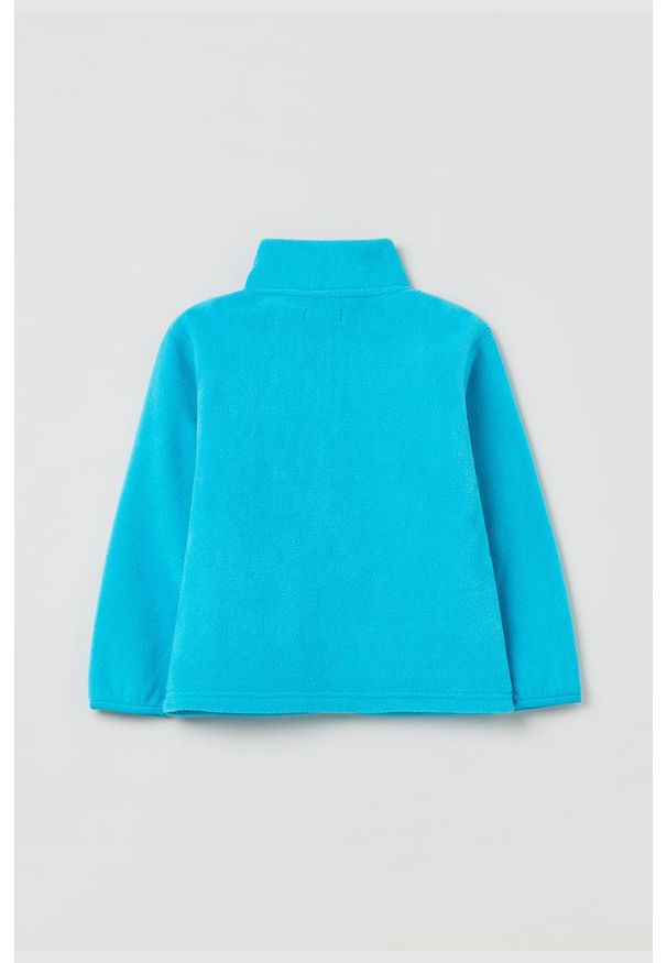OVS Bluza dziecięca gładka. Okazja: na co dzień. Kolor: turkusowy. Materiał: materiał. Wzór: gładki. Styl: casual