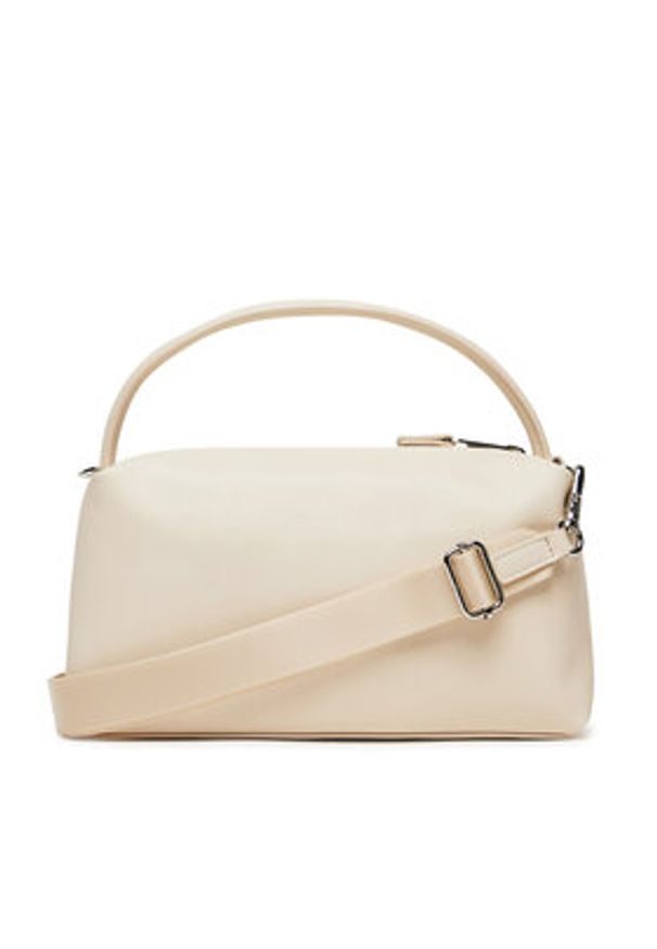 Tommy Jeans Torebka Tjw American Cool Shoulder Bag AW0AW17531 Beżowy. Kolor: beżowy. Materiał: skórzane