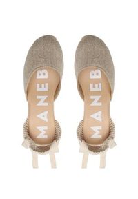 Manebi Espadryle Wedge Espadrilles O 7.1 WV Beżowy. Kolor: beżowy. Materiał: materiał #6