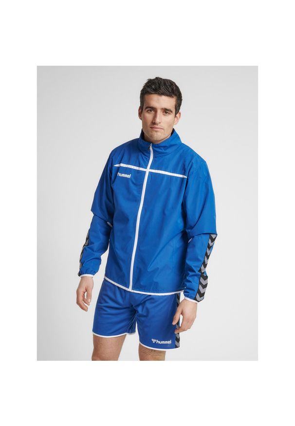 Kurtka Hummel hmlAUTHENTIC Training. Kolor: niebieski, wielokolorowy, biały. Materiał: poliester. Sport: fitness, piłka ręczna