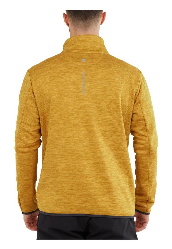 FUNDANGO - Sweter męski Fundango Jefferson. Kolor: brązowy. Materiał: polar. Sezon: zima. Sport: turystyka piesza