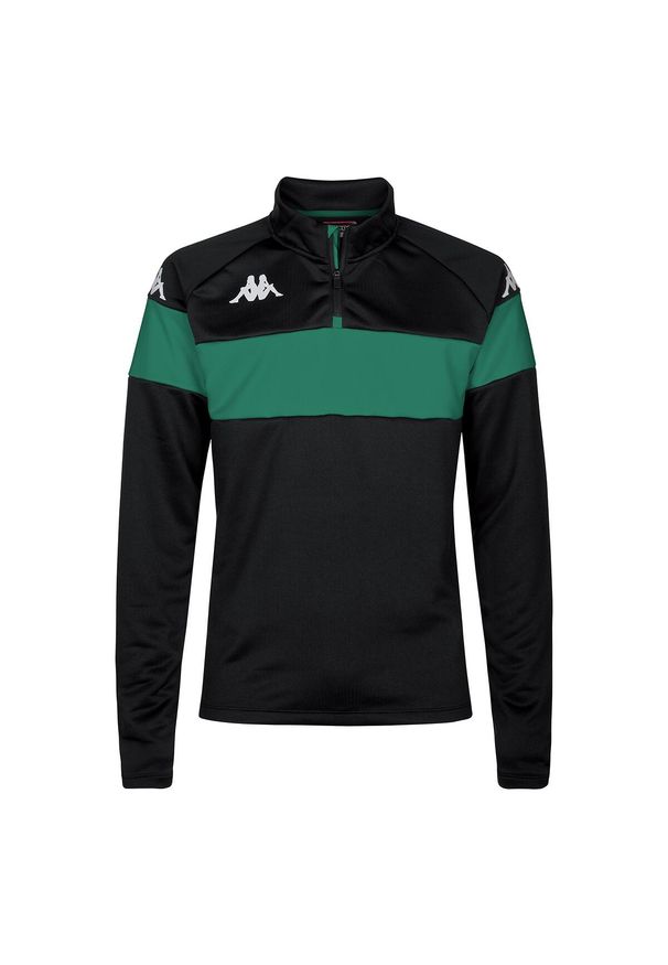 Bluza Kappa Dovare. Kolor: czarny, zielony, wielokolorowy. Sport: fitness