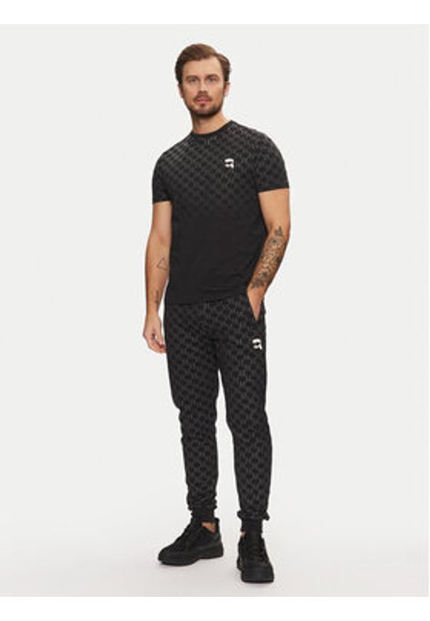 Karl Lagerfeld - KARL LAGERFELD Spodnie dresowe 705096 551951 Czarny Regular Fit. Kolor: czarny. Materiał: bawełna