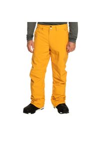 Spodnie snowboardowe męskie Quiksilver Estate. Kolor: żółty. Sezon: zima. Sport: snowboard
