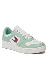 Tommy Jeans Sneakersy Tjw Retro Basket Ess EN0EN02505 Zielony. Kolor: zielony. Materiał: skóra #4