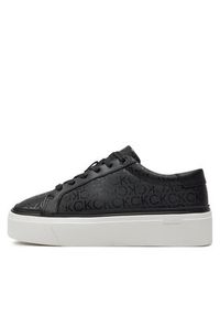 Calvin Klein Sneakersy Flatform Cup Lace Up Epi Mono HW0HW01911 Czarny. Kolor: czarny. Materiał: skóra #4