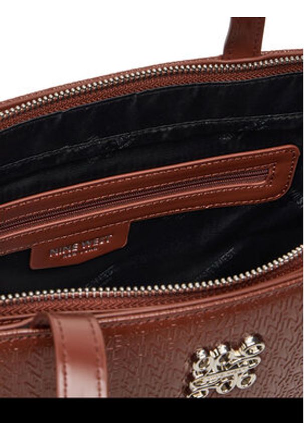 Nine West Torebka CEO-HAMPSHIRE-IV-LDA8170 Brązowy. Kolor: brązowy