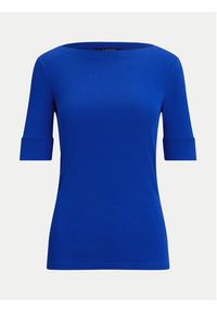 Lauren Ralph Lauren - LAUREN RALPH LAUREN Bluzka 200654963185 Niebieski Slim Fit. Kolor: niebieski. Materiał: bawełna #4