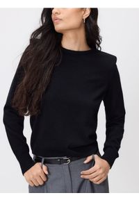 Reserved - Wełniany sweter - czarny. Kolor: czarny. Materiał: wełna #1