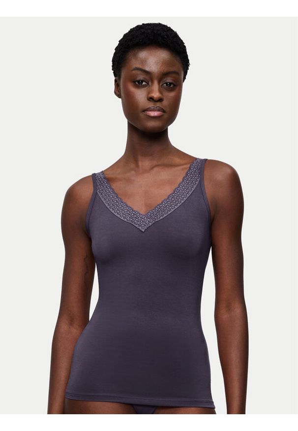Triumph Top Feel Of Modal 10221637 Szary Slim Fit. Kolor: szary