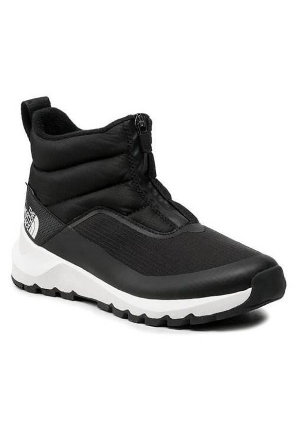 Buty do chodzenia damskie The North Face Thermoball Progressive Zip II WP. Wysokość cholewki: za kostkę. Zapięcie: zamek. Kolor: czarny, wielokolorowy. Materiał: materiał, syntetyk. Szerokość cholewki: normalna. Sport: turystyka piesza