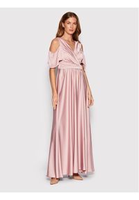 Rinascimento Sukienka wieczorowa CFC0110593003 Różowy Regular Fit. Kolor: różowy. Materiał: syntetyk. Styl: wizytowy