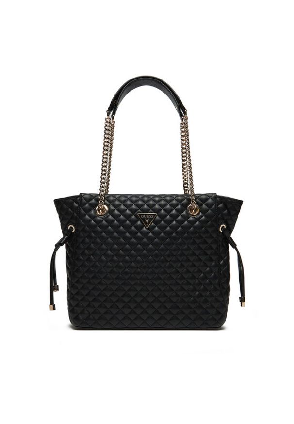 Guess Torebka HWEQG9 54122 Czarny. Kolor: czarny. Materiał: skórzane
