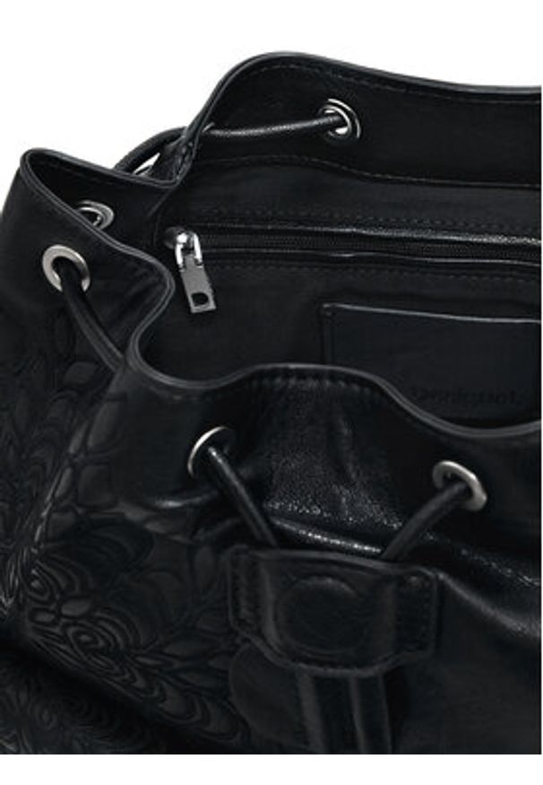 Desigual Plecak 26SAKP35 Czarny. Kolor: czarny. Materiał: materiał