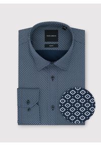Pako Lorente - PAKO LORENTE – Bawełniana koszula w mikrowzór. Materiał: bawełna. Długość rękawa: długi rękaw. Długość: długie #8