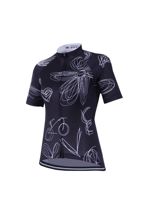 MADANI - Koszulka rowerowa damska madani. Kolor: biały, wielokolorowy, czarny