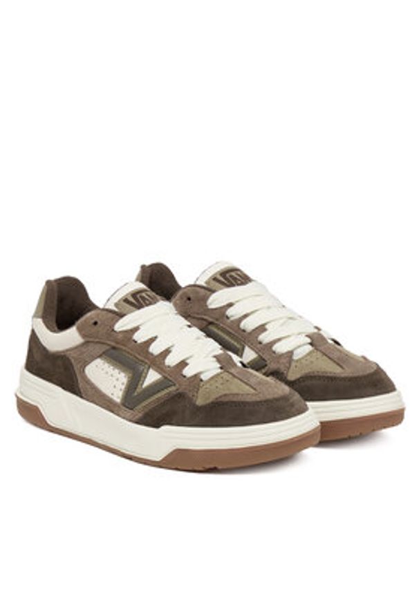 Vans Sneakersy Upland VN000D6FBF01 Brązowy. Kolor: brązowy. Materiał: skóra, zamsz