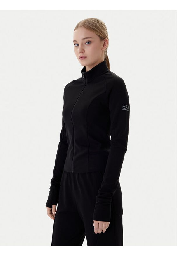 EA7 Emporio Armani Bluza 7W001150 AF12501 UC001 Czarny Slim Fit. Kolor: czarny. Materiał: syntetyk