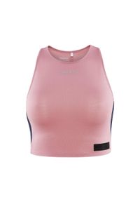 Damski crop top Craft Pro hypervent. Kolor: różowy. Sport: outdoor, bieganie #1