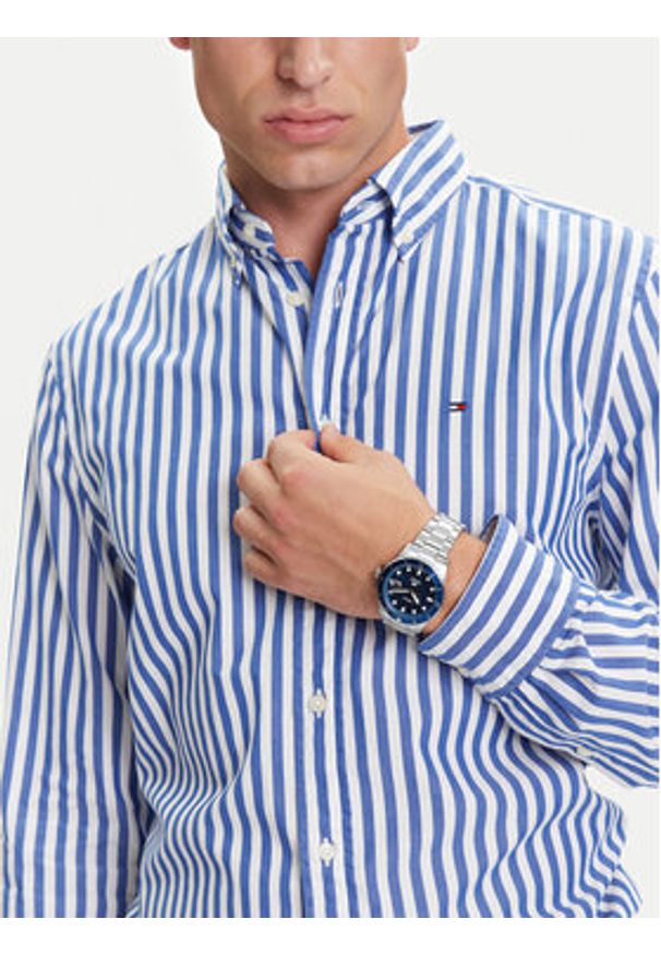 Fossil Zegarek Blue FS6029 Srebrny. Kolor: srebrny