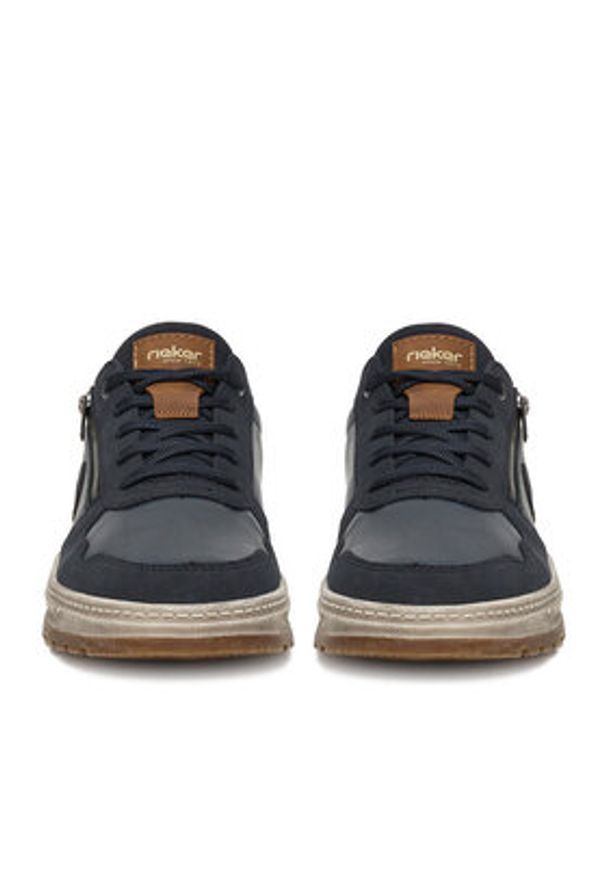 Rieker Sneakersy 37029-16 Granatowy. Kolor: niebieski. Materiał: materiał, syntetyk