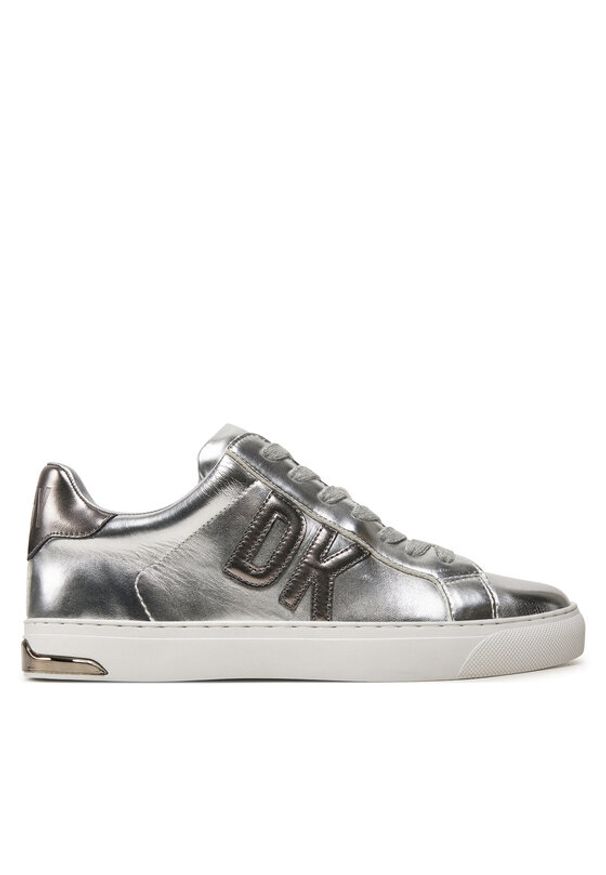 DKNY Sneakersy Abeni K3464319 Srebrny. Kolor: srebrny. Materiał: skóra