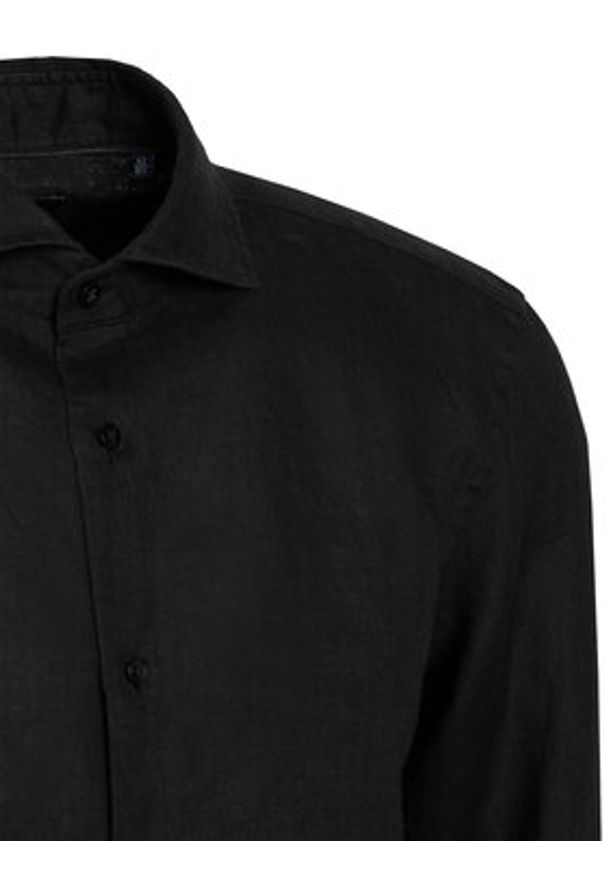 JOOP! Koszula Pai-W 30102661 Czarny Regular Fit. Kolor: czarny. Materiał: len