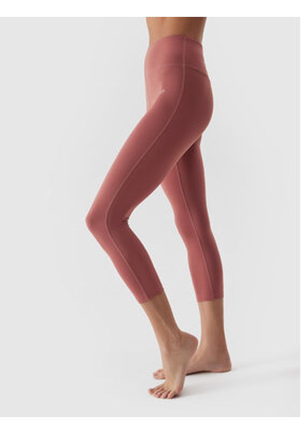 4f - 4F Legginsy 4FAW23TFTIF155 Czerwony Slim Fit. Kolor: czerwony. Materiał: syntetyk