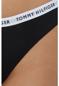 TOMMY HILFIGER - Tommy Hilfiger Stringi (3-pack) kolor szary. Kolor: szary #9