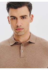 Pako Lorente - PAKO LORENTE - Sweter polo z kaszmirem. Okazja: na co dzień. Typ kołnierza: polo. Materiał: kaszmir. Sezon: jesień. Styl: casual #4