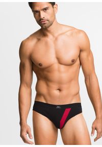 bonprix - Slipy z bawełną (5 par). Kolor: czarny. Materiał: bawełna. Wzór: kolorowy #1