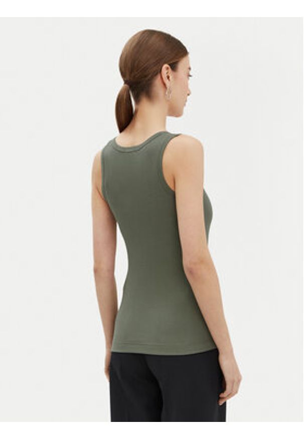 Pinko - PINKO Top Calcolatore 100807 Zielony Regular Fit. Kolor: zielony. Materiał: bawełna