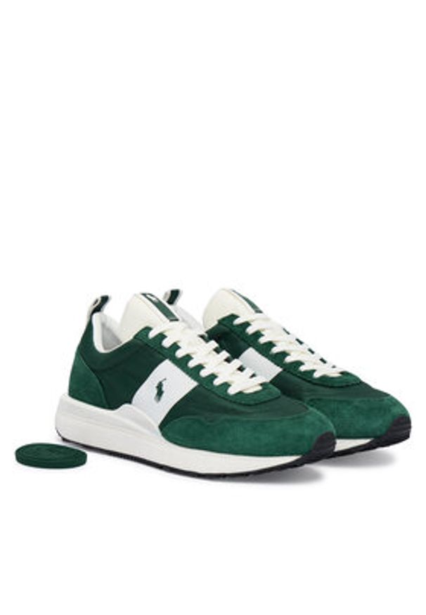 Polo Ralph Lauren Sneakersy Train 89 809P07284001 Zielony. Kolor: zielony. Materiał: skóra, zamsz