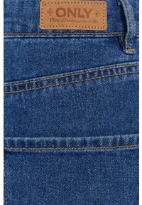 only - Only Szorty jeansowe damskie gładkie high waist. Okazja: na co dzień. Stan: podwyższony. Kolor: niebieski. Materiał: jeans. Wzór: gładki. Styl: casual #3