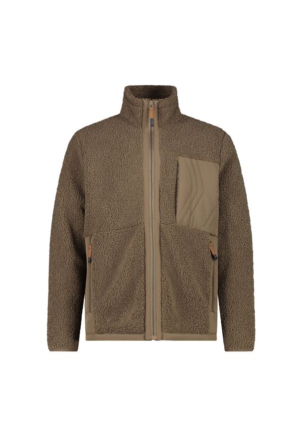 Bluza męska turystyczna CMP 34P0617. Okazja: na co dzień. Kolor: brązowy. Styl: casual, sportowy. Sport: turystyka piesza