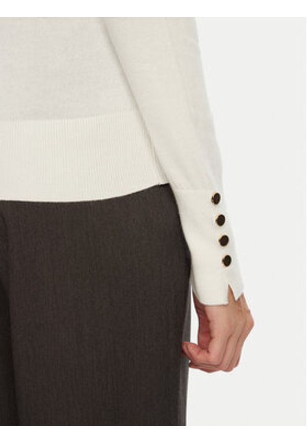 Brave Soul Sweter LK-248HOLLYIVR Écru Regular Fit. Materiał: syntetyk