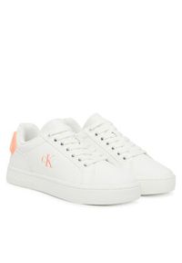Calvin Klein Jeans Sneakersy Classic Cupsole Ru Patch Lth Wn YW0YW01845 Biały. Kolor: biały. Materiał: skóra #5