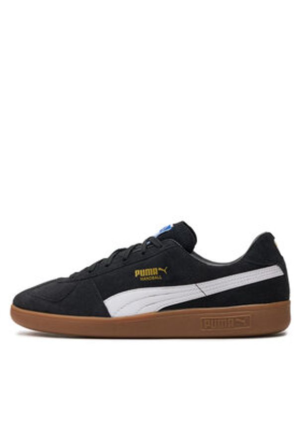 Puma Sneakersy Handball 106695-02 Czarny. Kolor: czarny. Materiał: skóra, zamsz. Sport: piłka ręczna