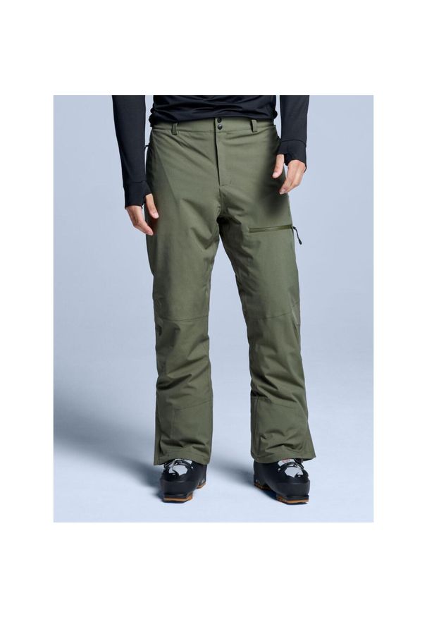 POEDERBAAS - Spodnie narciarskie - męskie - Arctic - ocieplane 2L - oliwkowe. Kolor: zielony. Materiał: poliester. Sezon: zima. Sport: narciarstwo