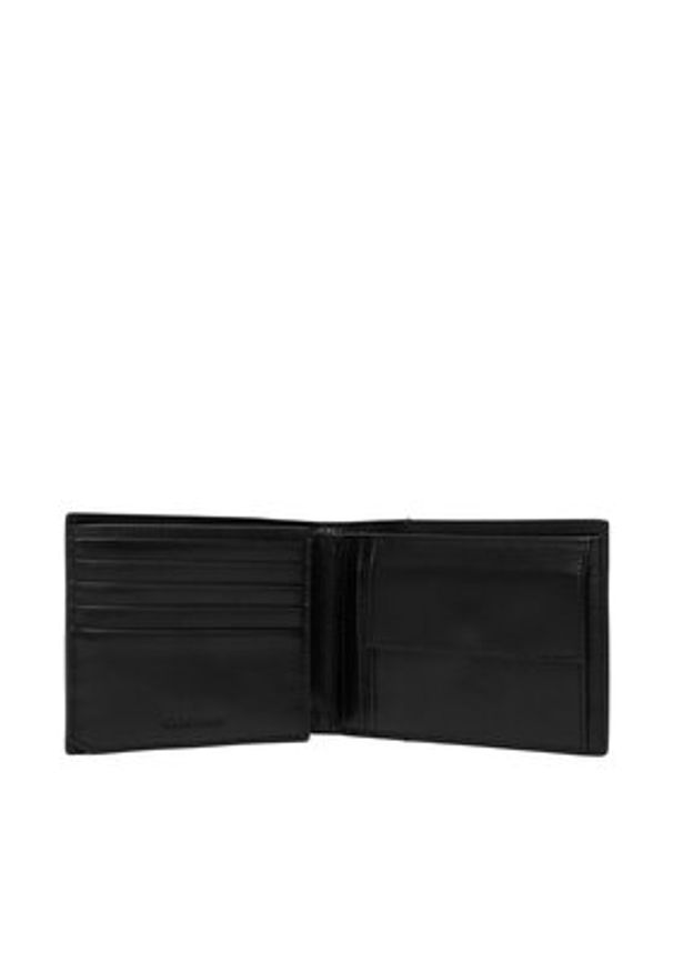 Calvin Klein Portfel Raised Ew Trifold LV04D1228G Czarny. Kolor: czarny. Materiał: skóra