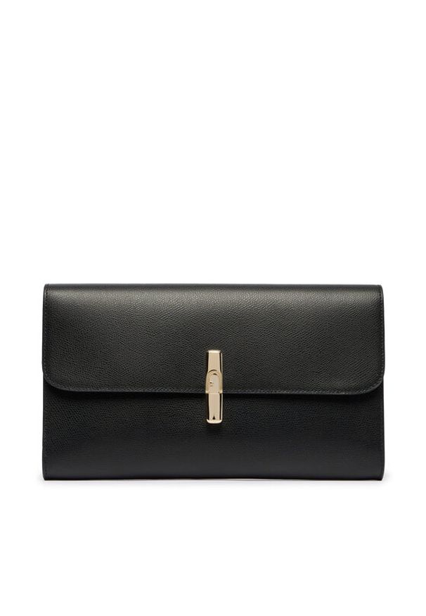 Furla Torebka Iride Clutch WE00913 ARE000 CN O6000 Czarny. Kolor: czarny. Materiał: skórzane