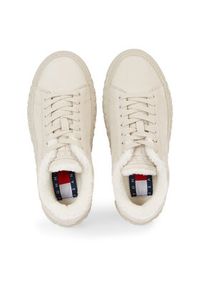 Tommy Jeans Sneakersy Tommy Jeans New Cupsole Leat Wl EN0EN02274 Beżowy. Kolor: beżowy. Materiał: skóra