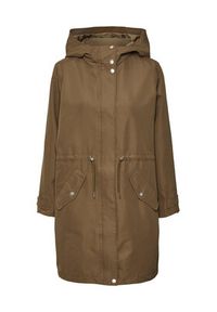 Vero Moda Curve Płaszcz przejściowy 10287156 Brązowy Regular Fit. Kolor: brązowy. Materiał: syntetyk #5