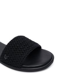 Love Moschino - LOVE MOSCHINO Klapki JA28242G0OJQB000 Czarny. Kolor: czarny. Materiał: materiał #2