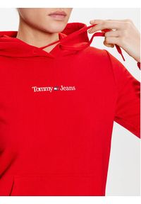 Tommy Jeans Bluza Serif Linear DW0DW15649 Czerwony Regular Fit. Kolor: czerwony. Materiał: bawełna, syntetyk #3