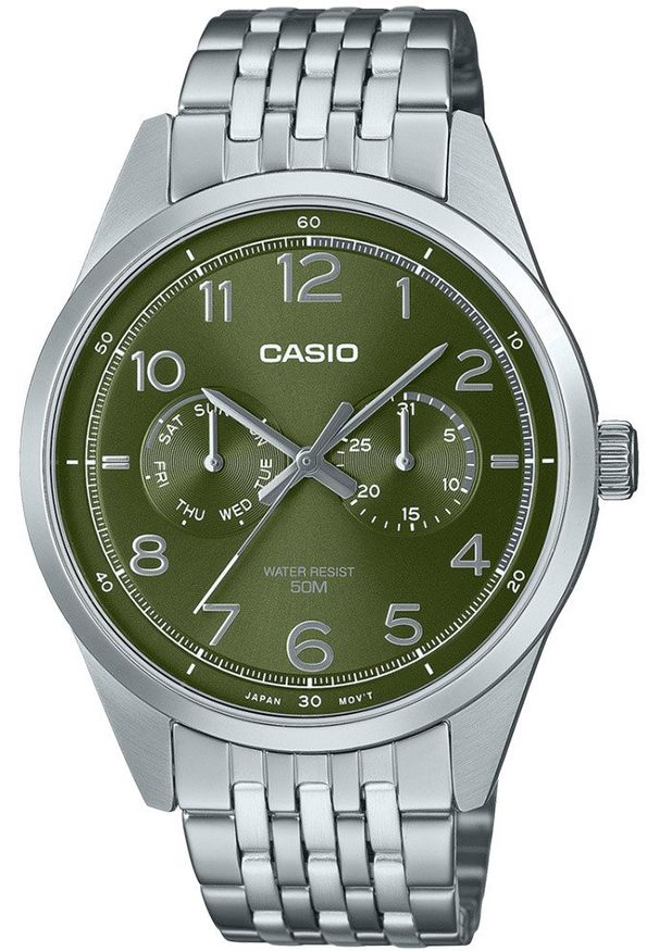 Zegarek Casio ZEGAREK MĘSKI CASIO MTP-E340D-3A (zd264c) + BOX