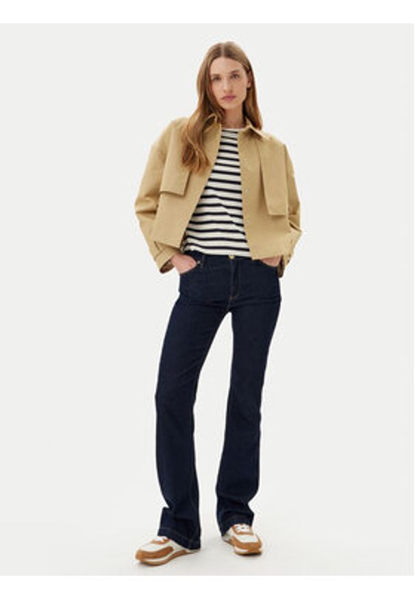 Calvin Klein Kurtka przejściowa K20K208379 Beżowy Relaxed Fit. Kolor: beżowy. Materiał: syntetyk