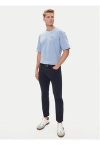 BOSS T-Shirt Te_Voyage 50546370 Niebieski Relaxed Fit. Kolor: niebieski. Materiał: bawełna #4