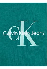 Calvin Klein Jeans Spodnie dresowe Monogram Logo IU0IU00285 Zielony Regular Fit. Kolor: zielony. Materiał: bawełna #5